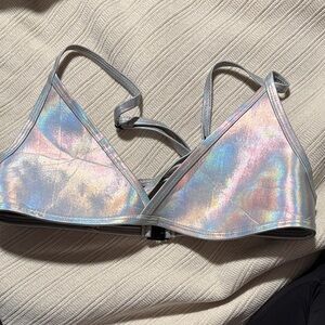 Holographic Triangle Swim top - Hoaka Swimwear